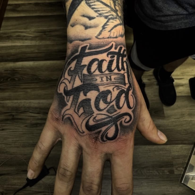 Black and grey custom tattoo Apex Tattoo Studio