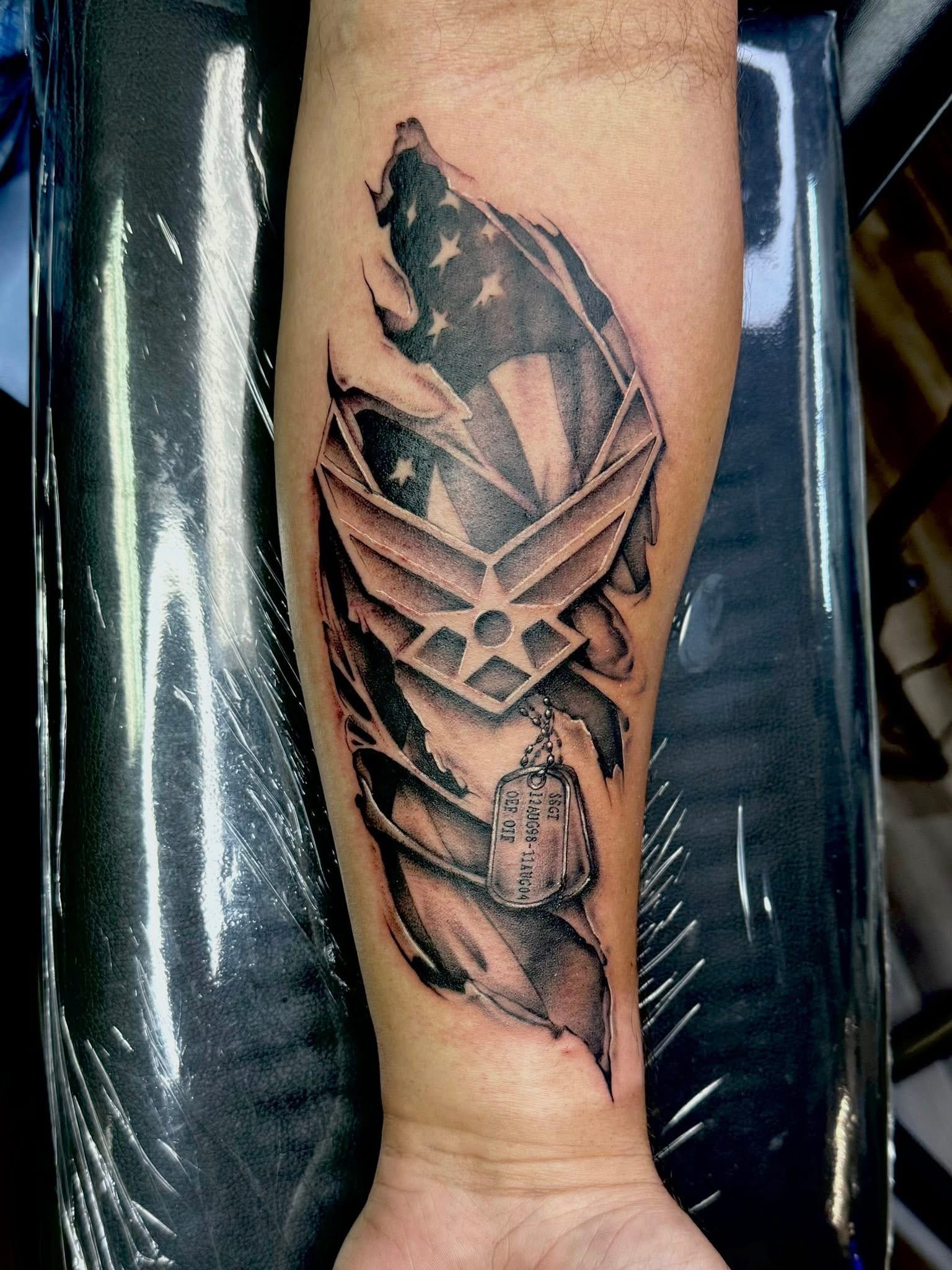 Justin Solis custom tattoo work Arkansas