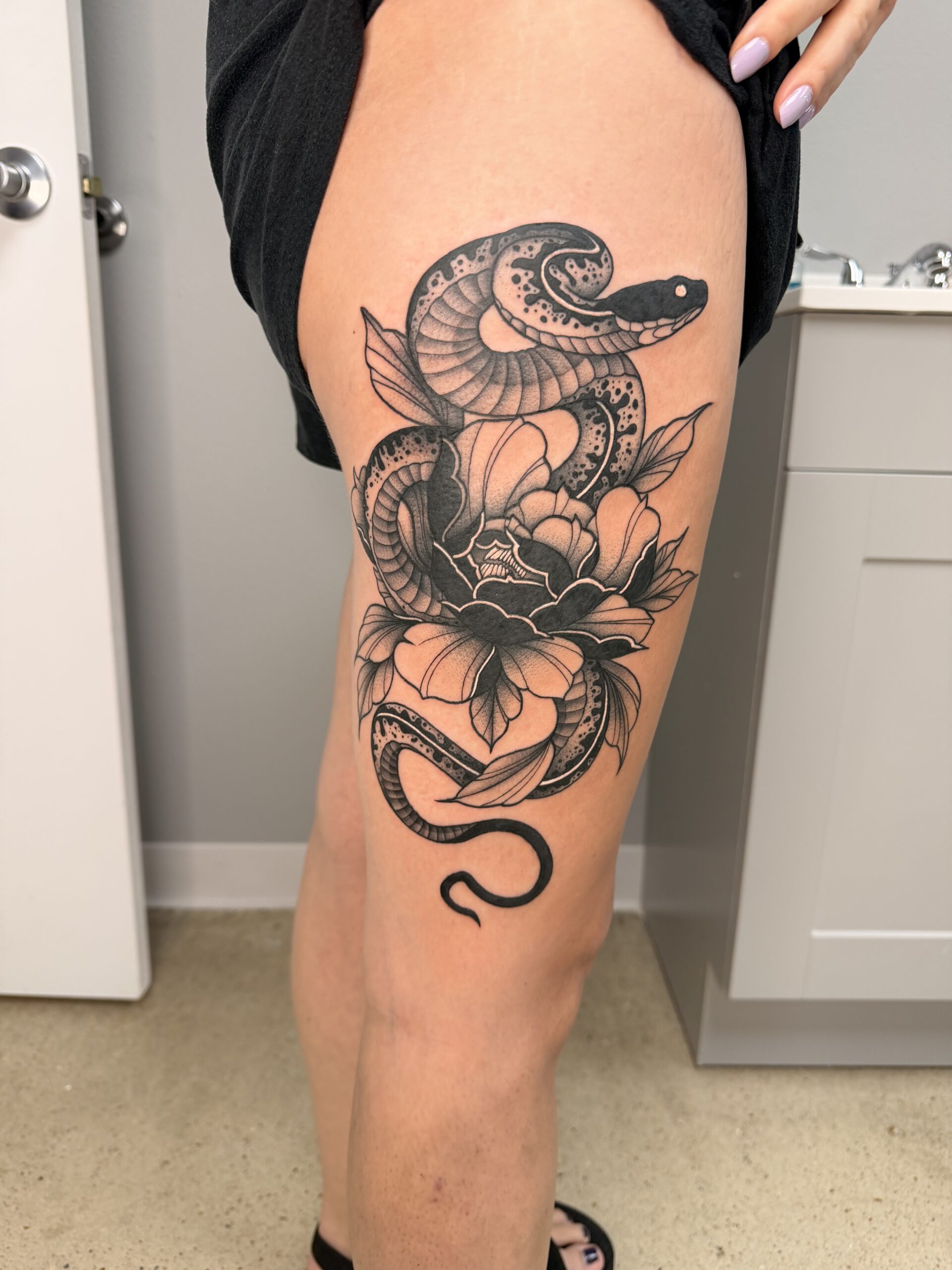 Custom tattoo by Justin Aquaman Solis — Apex Tattoo Studio Arkansas